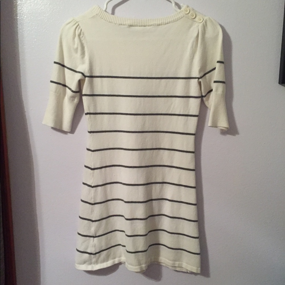 Striped Small Sweater Dress Tunic - Picture 4 of 6